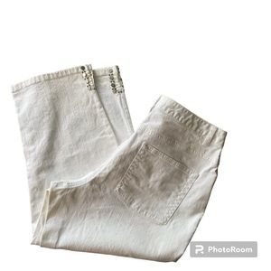 Hearts Of Palm Women’s White Jean Capri sz8P